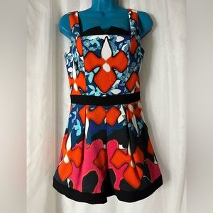 Iconic Peter Pilotto for Target Shorts Jumpsuit / Romper w Exotic Floral Print
